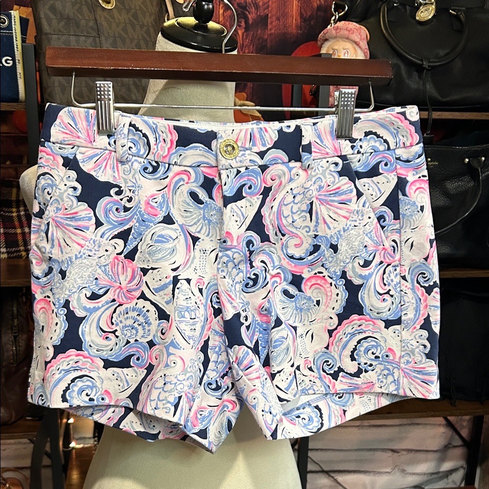 Lilly Pulitzer Blue and Pink Patterned Shorts